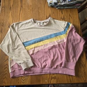 Colorful Striped Sweatshirt